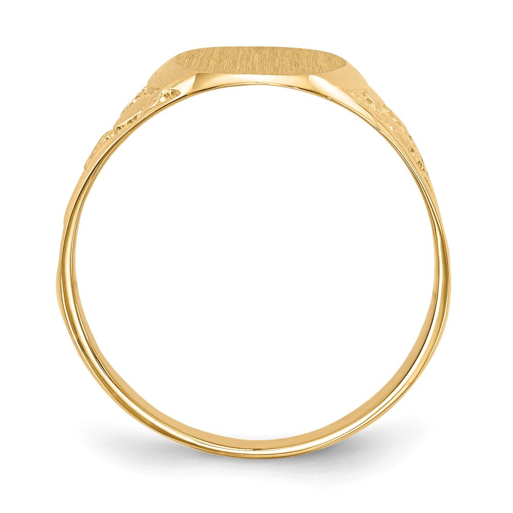 Polished Gold Fancy Signet Rings