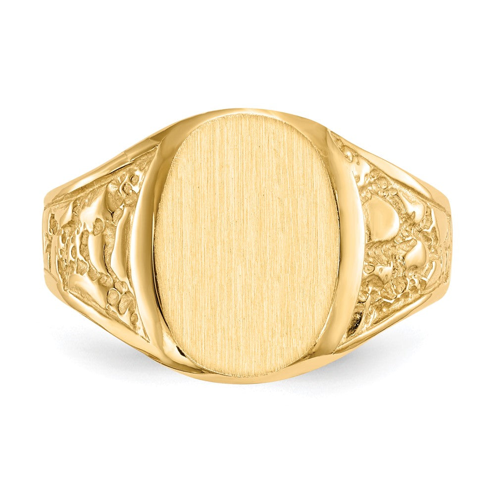 Polished Gold Fancy Signet Rings