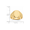 Polished Gold Fancy Signet Rings
