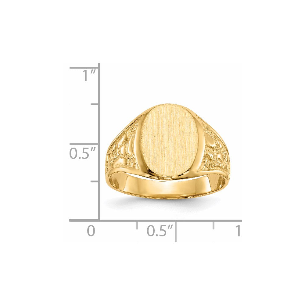 Polished Gold Fancy Signet Rings