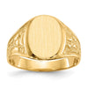 Polished Gold Fancy Signet Rings