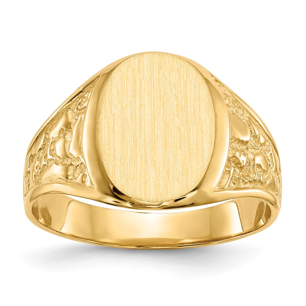 Polished Gold Fancy Signet Rings