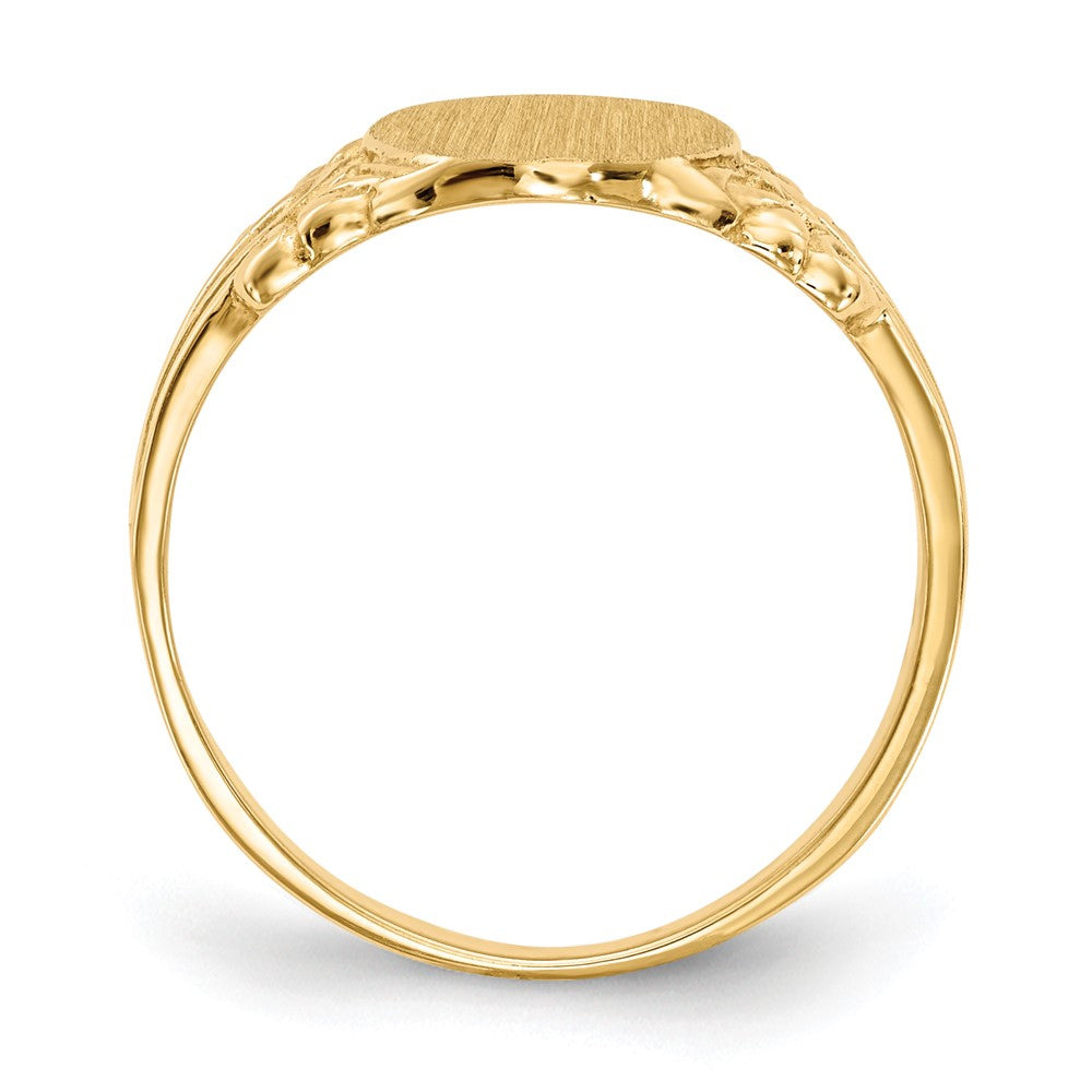 Polished Gold Fancy Signet Rings