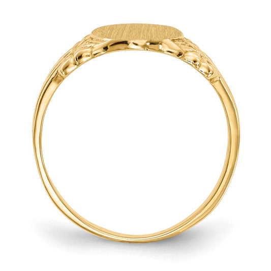 Polished Gold Fancy Signet Rings
