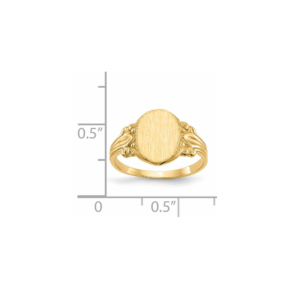 Polished Gold Fancy Signet Rings