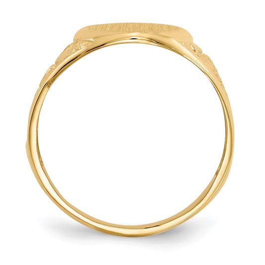 Polished Gold Fancy Signet Rings