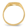 Gold Polished Diamond Signet Ring