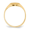 Gold Polished Tall Oval Signet Rings