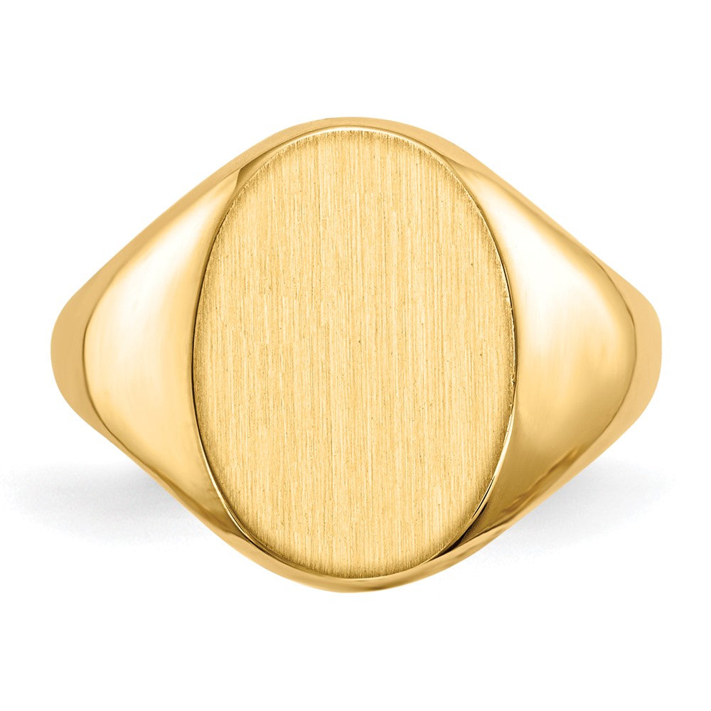 Gold Polished Children's Signet Rings