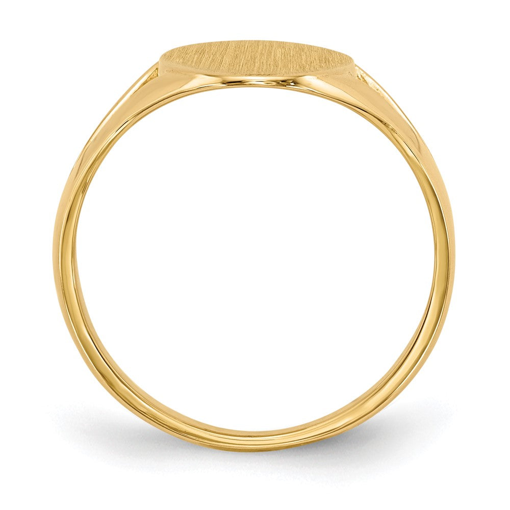 Gold Polished Closed Back Signet Ring