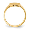 14k 9.0x14.5mm Open Back Signet Ring