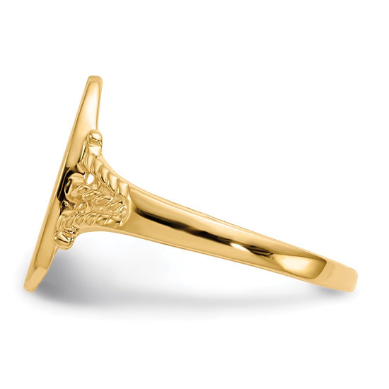 Gold Polished Signet Ring