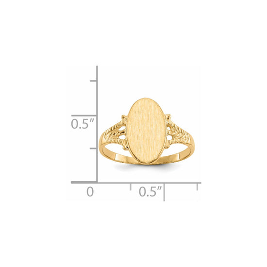Gold Polished Signet Ring