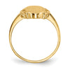 Gold Polished Bordered Signet Ring