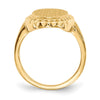 14k 9.5x16.5mm Open Back Signet Ring