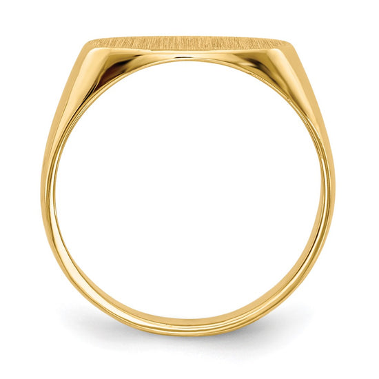 Gold Polished Children's Signet Rings