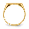 Gold Polished Children's Signet Rings