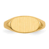 Gold Polished Children's Signet Rings