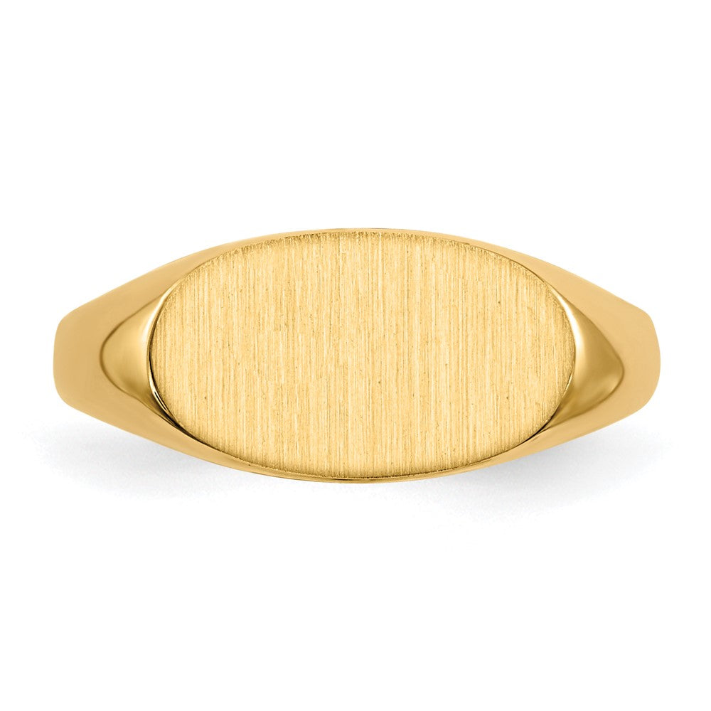 Gold Polished Children's Signet Rings
