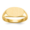 Gold Polished Children's Signet Rings