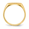 Gold Polished Children's Signet Rings
