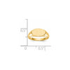 Gold Polished Children's Signet Rings