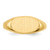 Gold Polished Children's Signet Rings