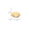 Gold Polished Children's Signet Rings