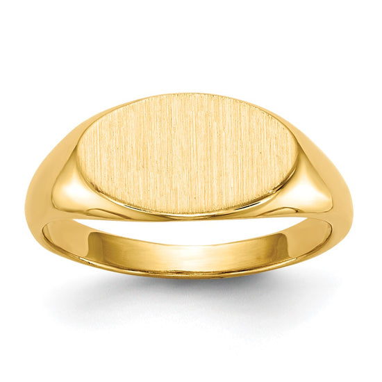 Gold Polished Children's Signet Rings