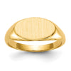 Gold Polished Children's Signet Rings