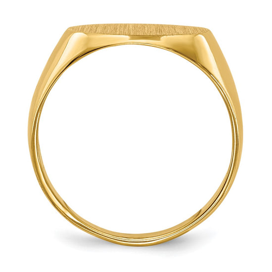 Gold Polished Children's Signet Rings