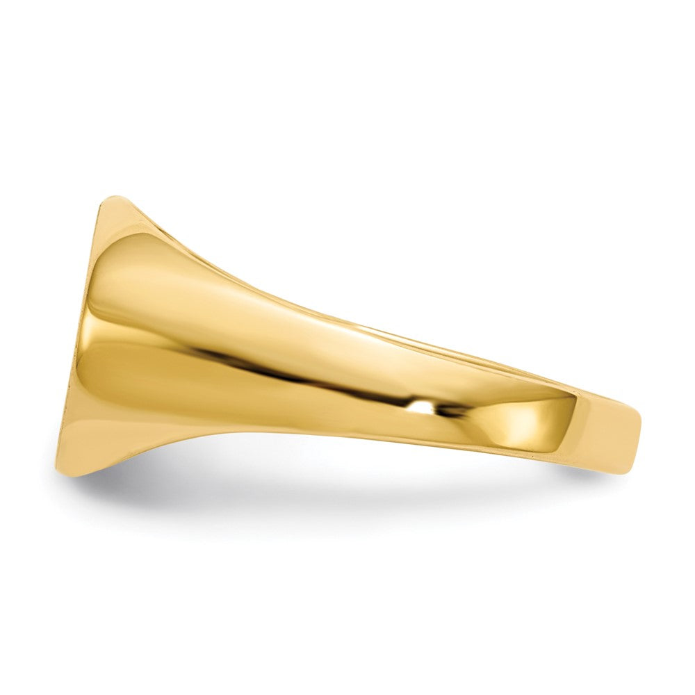 Gold Polished Children's Signet Rings