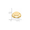 Gold Polished Children's Signet Rings