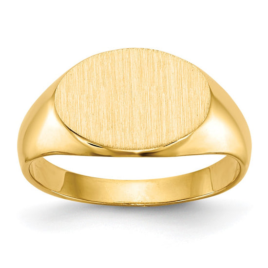 Gold Polished Children's Signet Rings