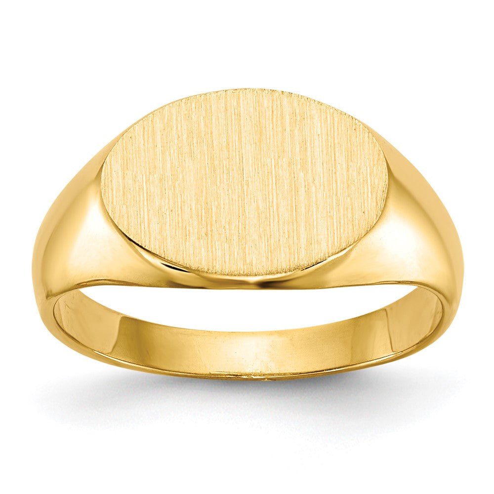 Gold Polished Children's Signet Rings