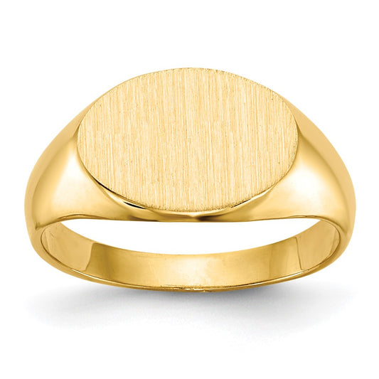 Gold Polished Children's Signet Rings