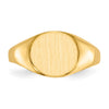 Gold Polished Circle Open Back Signet Ring — 14k Yellow Gold