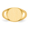 Gold Polished Circle Open Back Signet Ring — 10k Yellow Gold