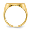 Gold Polished Circle Open Back Signet Ring — 10k Yellow Gold