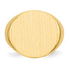 Gold Polished Circle Open Back Signet Ring — 14k Yellow Gold