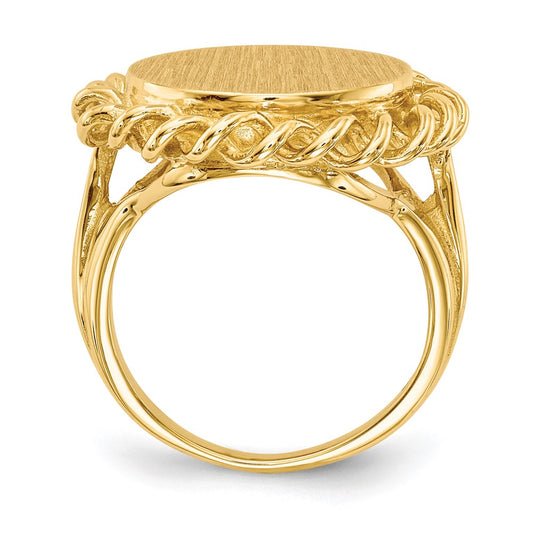 Polished Gold Fancy Signet Rings
