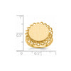 Polished Gold Fancy Signet Rings