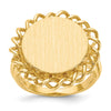 Polished Gold Fancy Signet Rings
