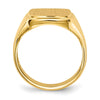 Gold Polished Squared Border Signet Ring
