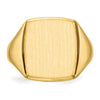 Gold Polished Squared Border Signet Ring