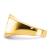 14k 13.0x12.0mm Octagon Closed Back Mens Signet Ring