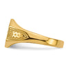 Polished Gold Fancy Signet Rings