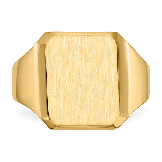 Polished Gold Fancy Signet Rings