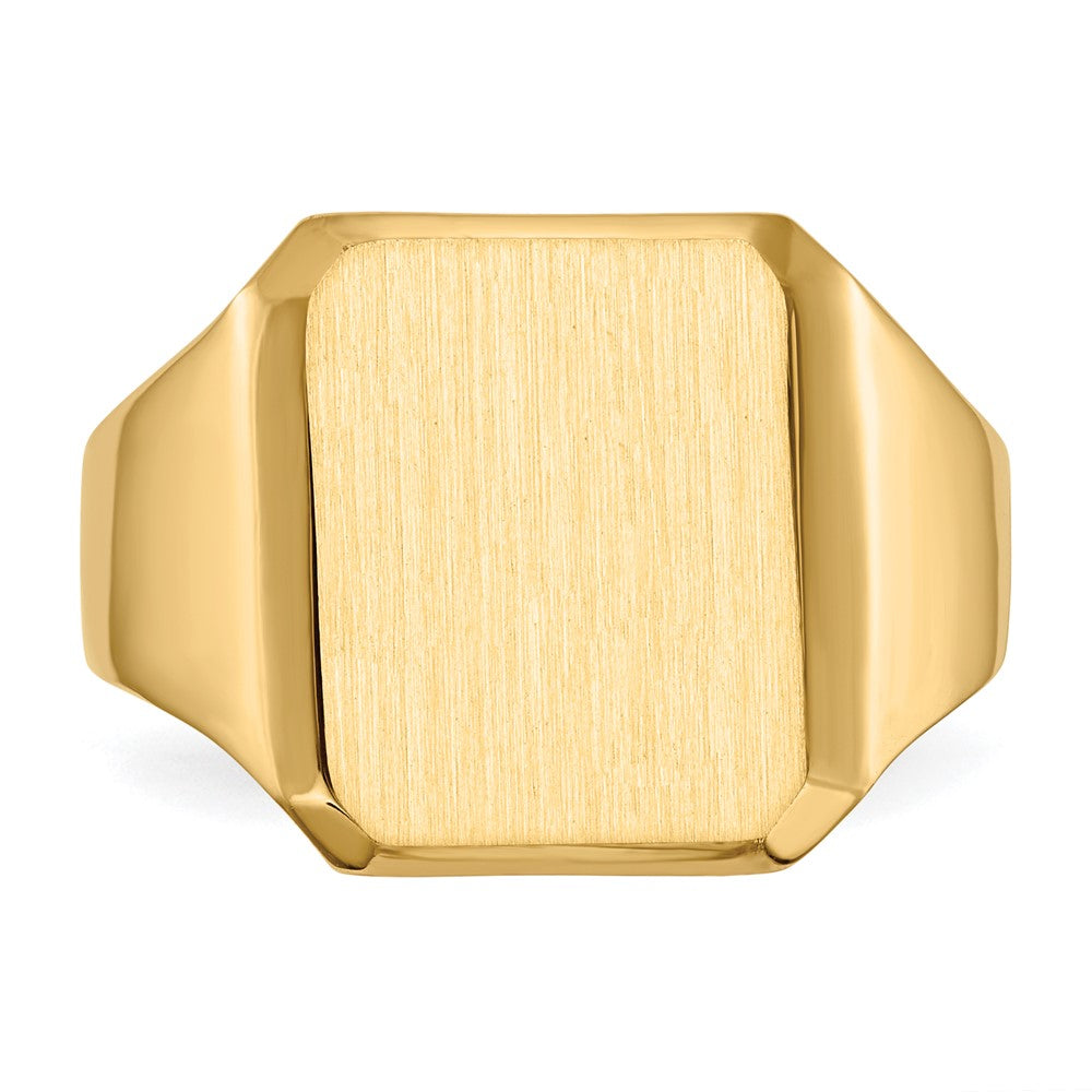 Polished Gold Fancy Signet Rings