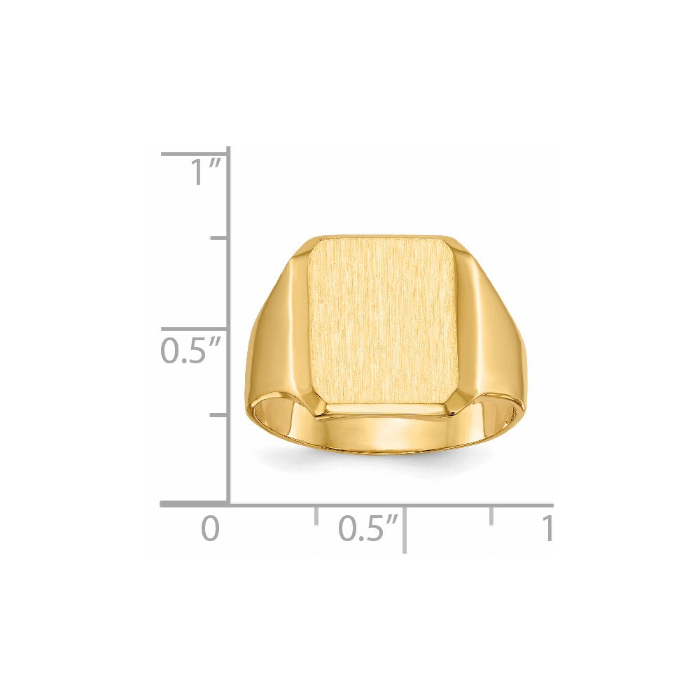 Polished Gold Fancy Signet Rings